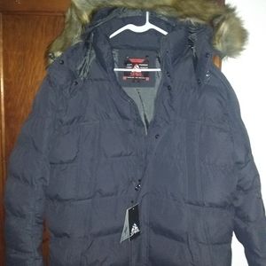 Spire hooded puffer coat